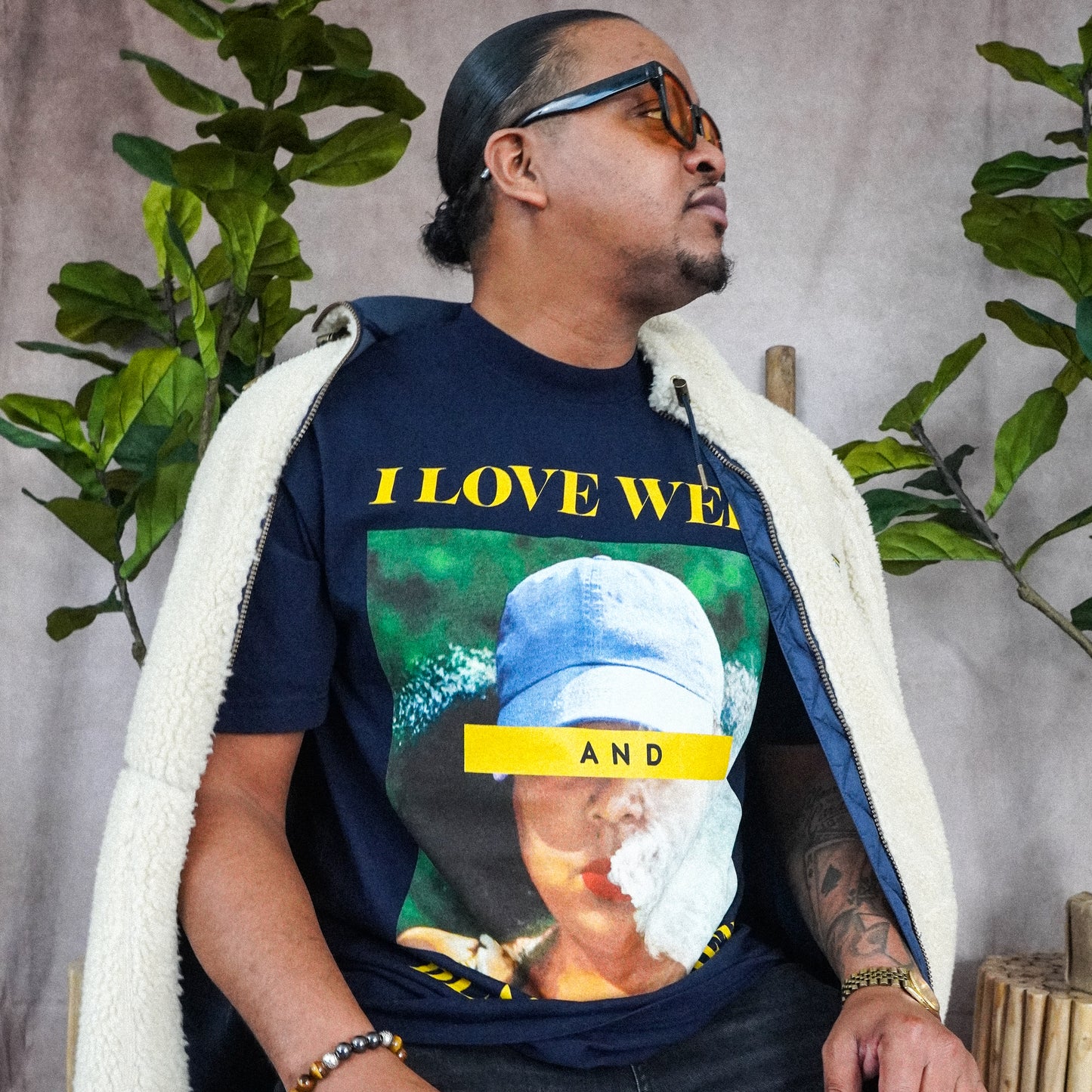 I Love Weed & Black Women T-Shirt