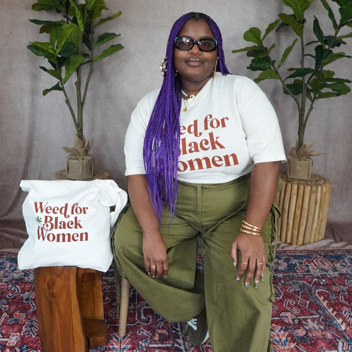 Weed For Black Women Logo T-Shirt