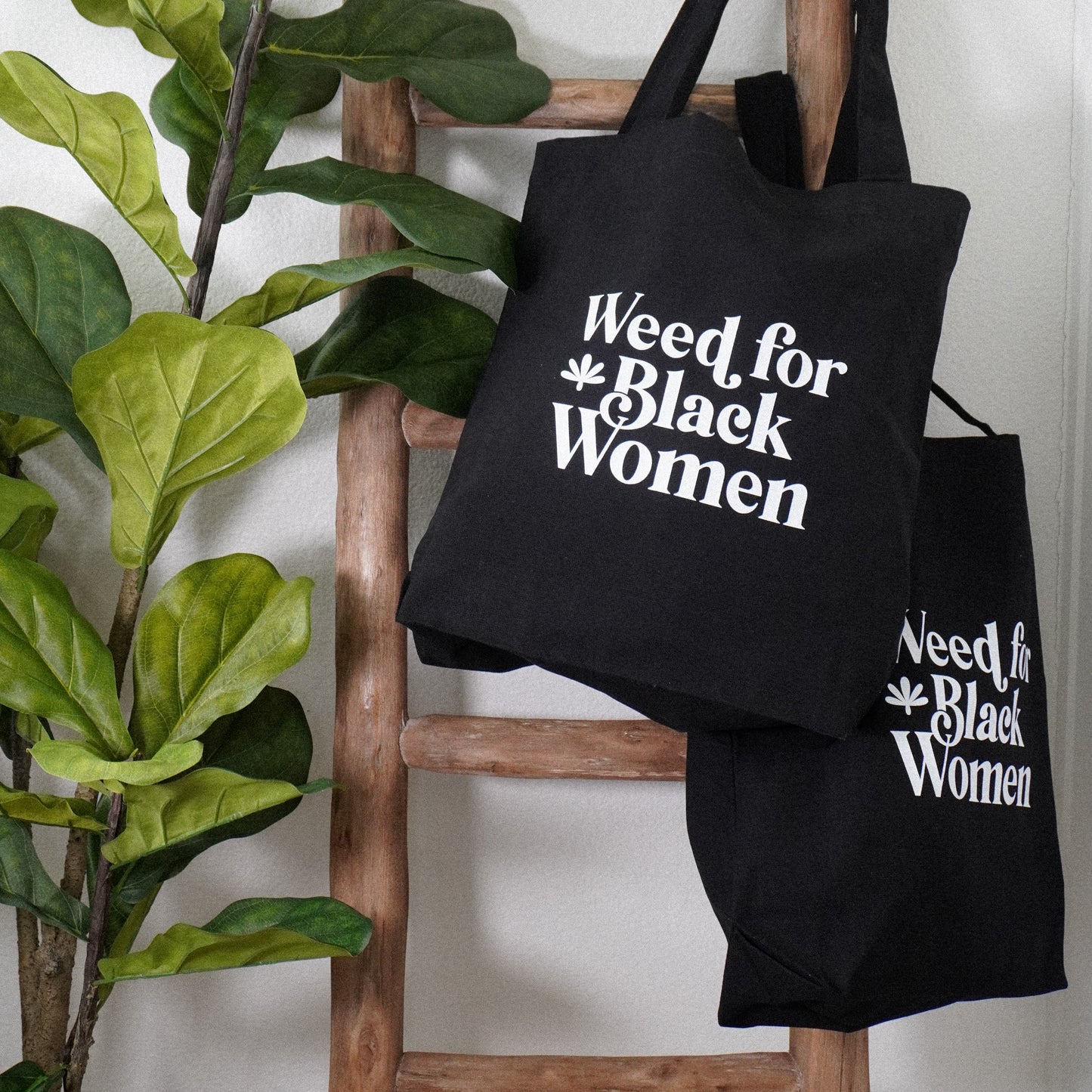 Weed For Black Women Logo Tote