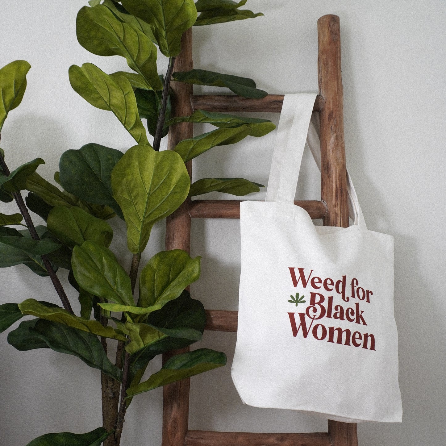 Weed For Black Women Logo Tote