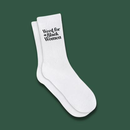 Weed For Black Women Logo Socks